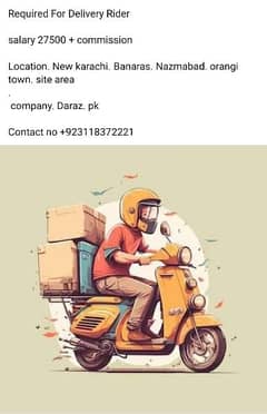 Urgent Need For Delivery Riders