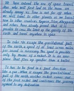 assignment handwriting