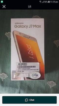 Samsung J7 max complete box