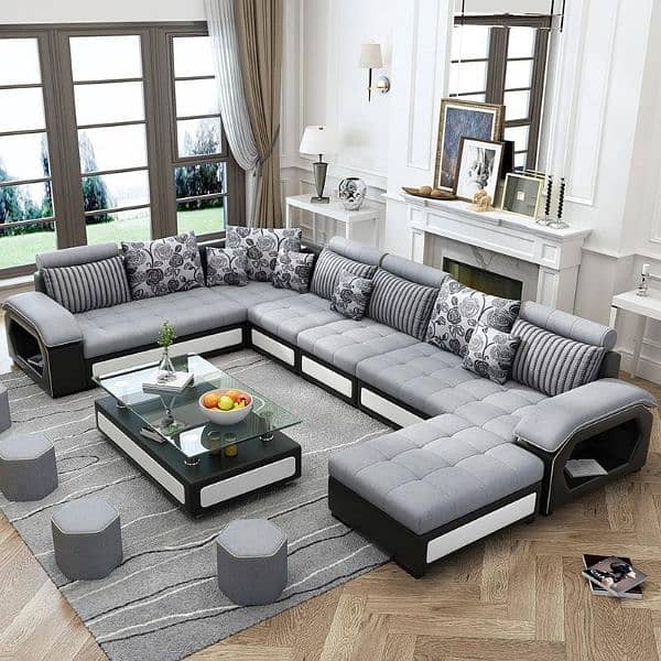 sofa U Shape-living sofa-smart beds-brass bed-roundbed-bedset-sofa 2