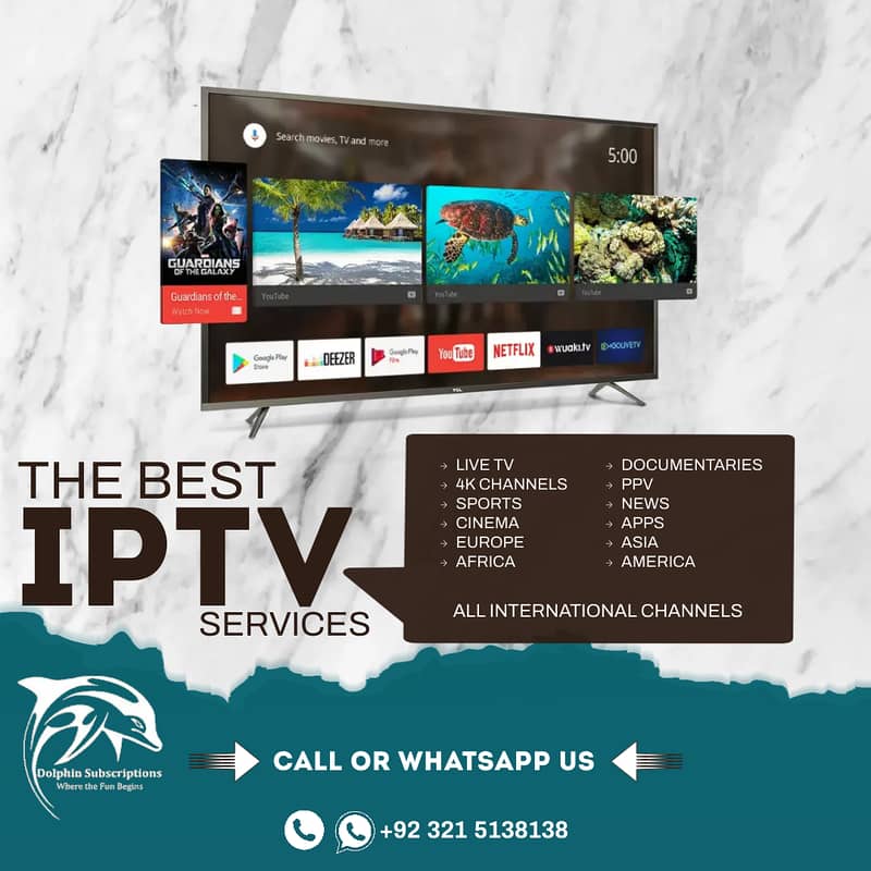 IPTV Services - 4K HD, FHD, UHD - 3D Movies - Web Series - Live TV 0
