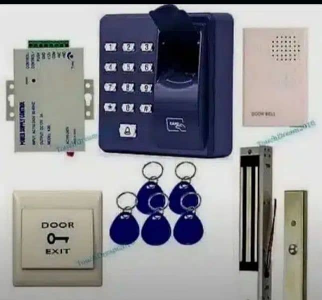fingerprint security electric magnetic door lock access control system 0
