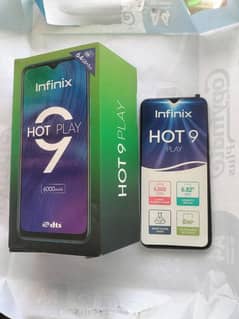 Infinix hot 9 play 3i/64Gb 10/10 no any scratch or fault used like new