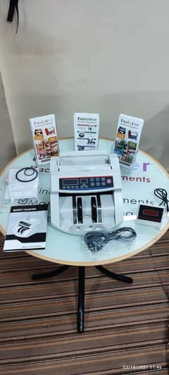 top quality cash counting machine, warranty, fake note detection, bank 0
