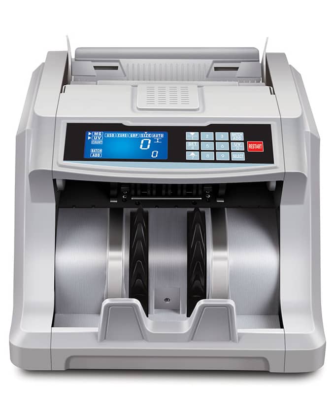 top quality cash counting machine, warranty, fake note detection, bank 5