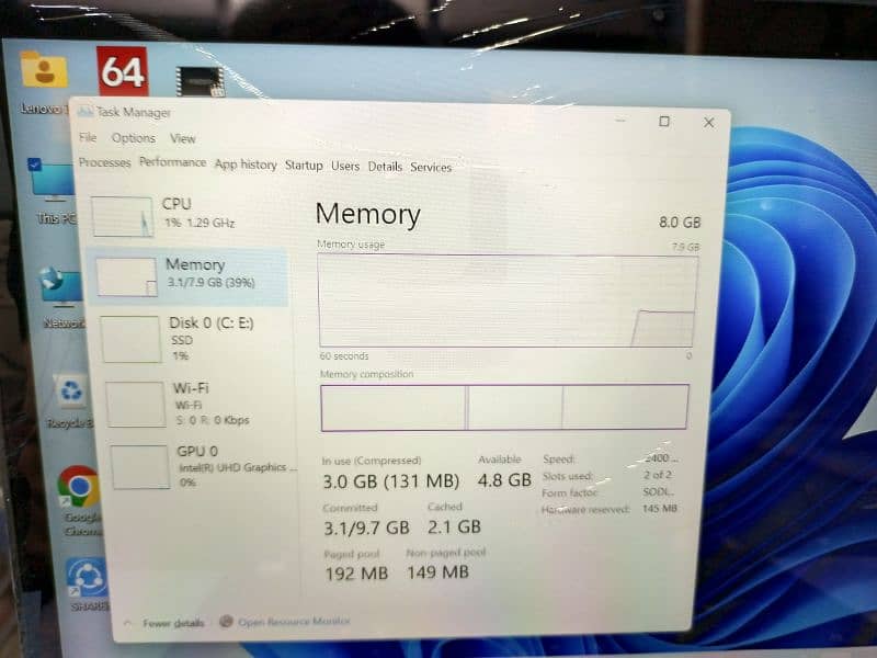 Lenovo Thinkpad Yoga x380 Core i5 8th Gen 8GB Ram 256GB SSD 360° Touch 11