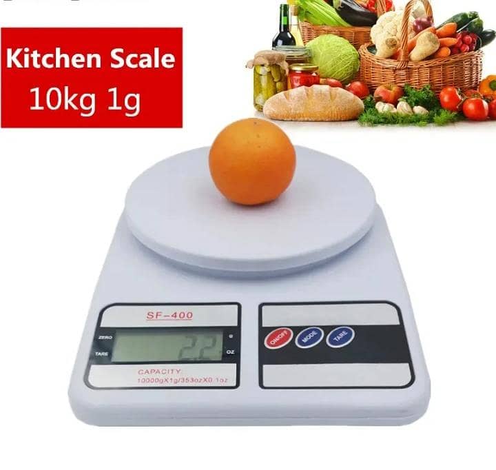 Digital Kitchen Weight Scale !! 1gm To 10kg !! sf-400 !! 0