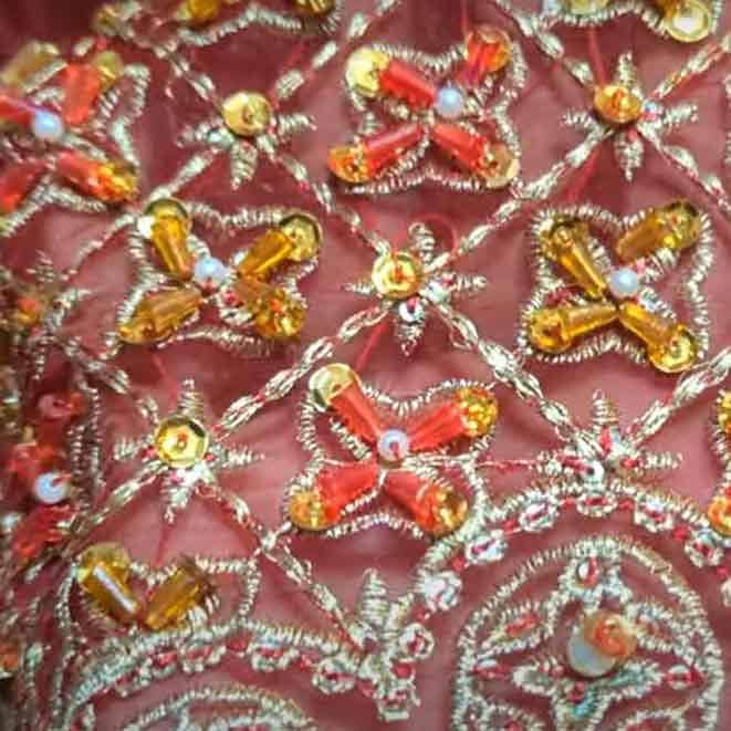 MNR Bridal Lehnga Gharara | Barat Dress | Wedding Dress Unstitched 5