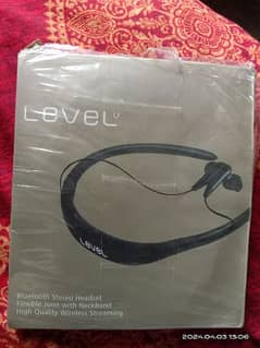 LEVEL U   BLUETOOTH STEREO HEADSET FLEXIBLE JOINT WITH NECKBAND HIGH