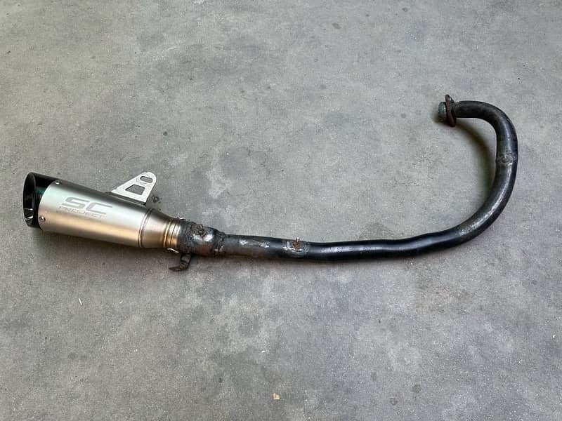 SC Project Loudest Exhaust ever with custom bend pipe 1
