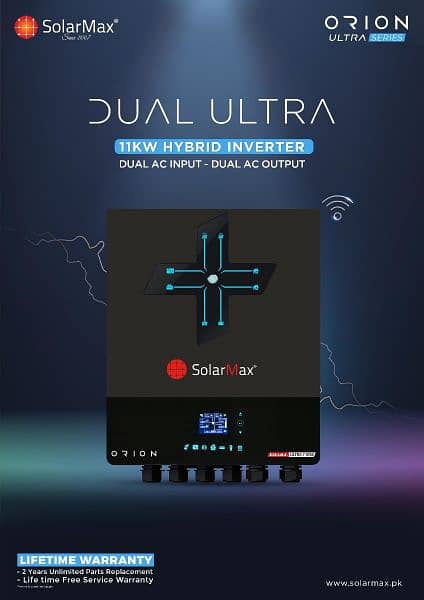 Solar max orion ultra 11 kw  Hybrid  dual output 0322/8494865 0