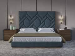 Bed set Brass Design with side tables and Dressing table