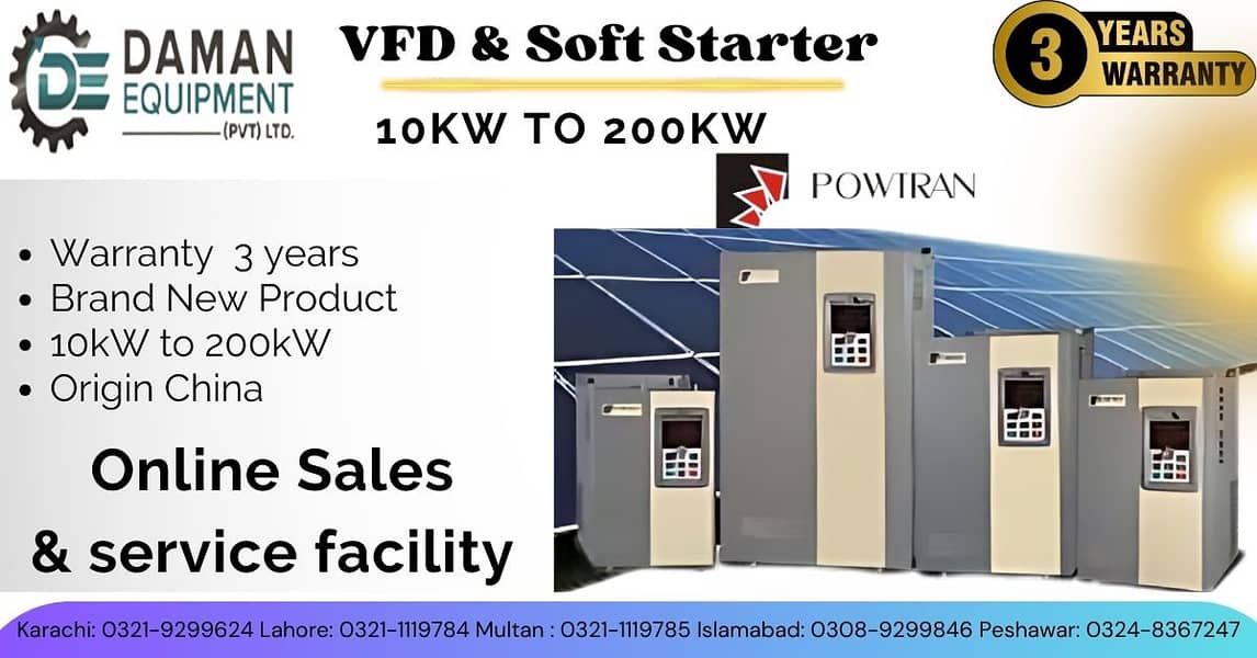 VFD Brand INVT single phase, Genuine  Assembled 45Kw 0