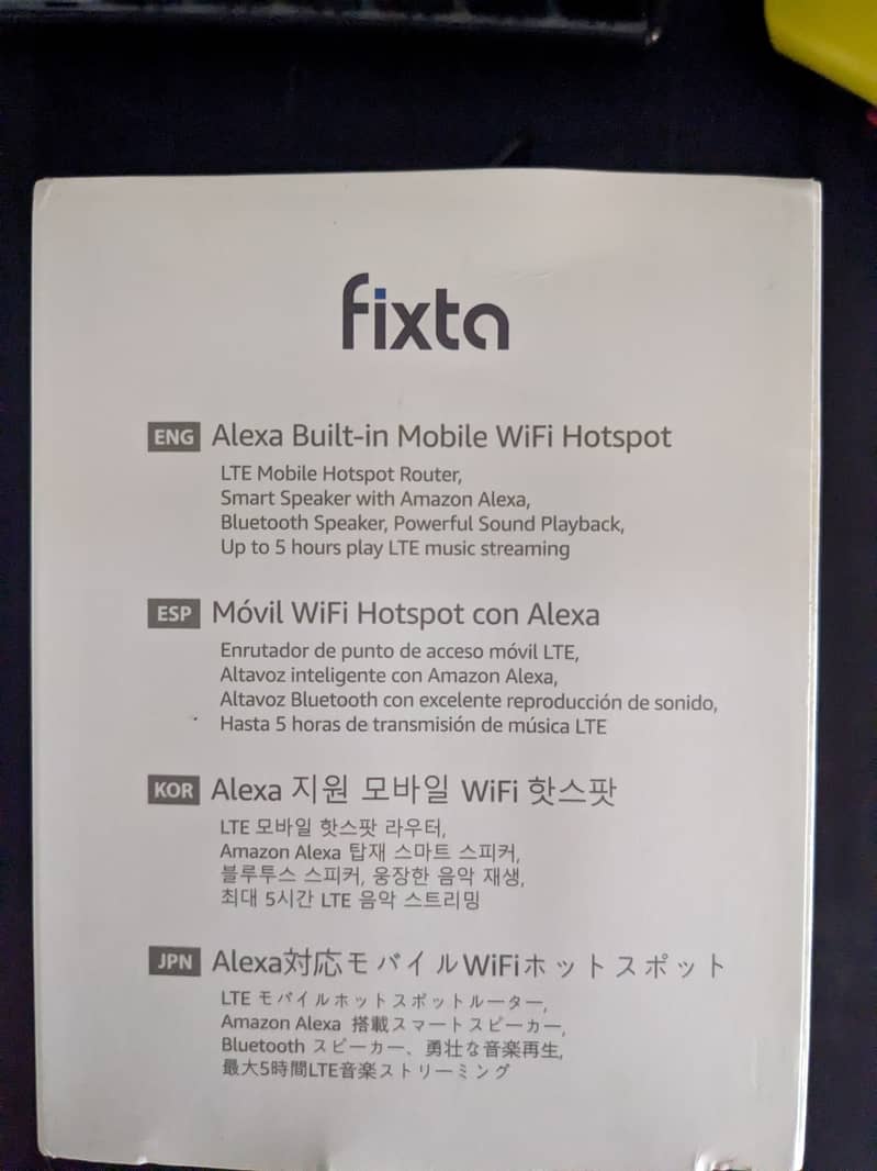 Fixta LTE Hotspot & Bluetooth Speaker 2