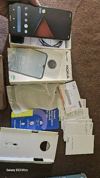 nokia G20 new phone box and all accessories 4gb 128gb 2