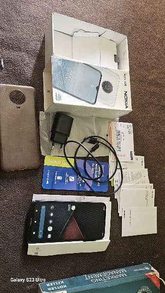 nokia G20 new phone box and all accessories 4gb 128gb 7
