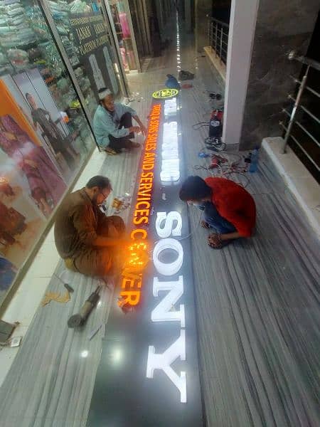 Sign Board 3D SignBoard Acrylic Sign Panaflex Printing Letter Branding 6