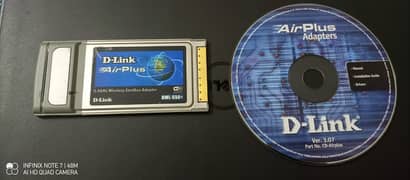 D-link airplus dwl-650+ wireless 22 mbps pc card