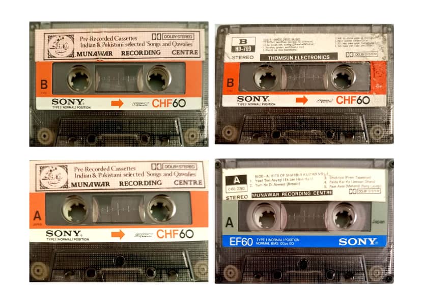 Used TDK, SONY Cassettes Recorded only Once. Can be used for Recording 10