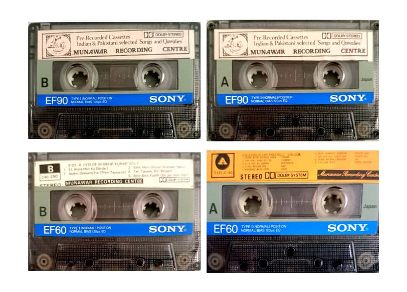 Used TDK, SONY Cassettes Recorded only Once. Can be used for Recording 14