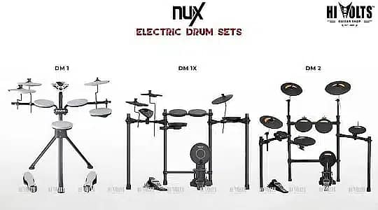 Biggest Variety of Electronic and Acoustic Drums available at Hi Volts 7