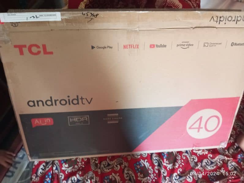 TCL android LED TV L40s6500 6