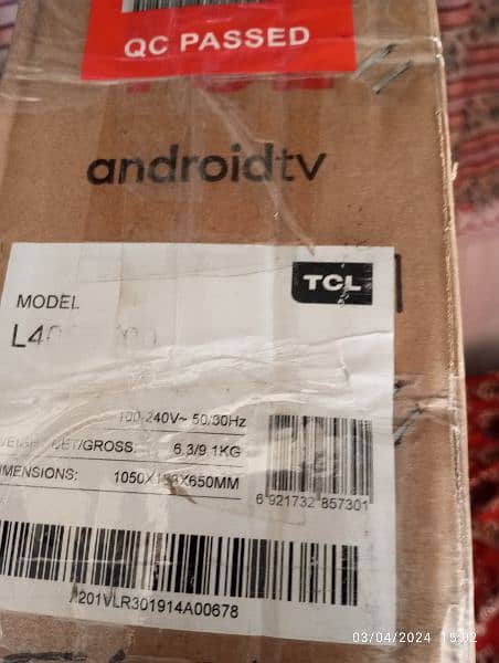TCL android LED TV L40s6500 7