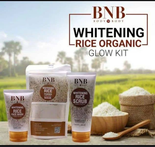 BnB rice glow kit. . Cash on delivery 0