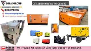 customize Generator sound proof canopy , generator canopy