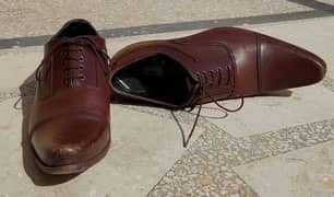chocolate Brown Oxford Dress Shoes - Preloved