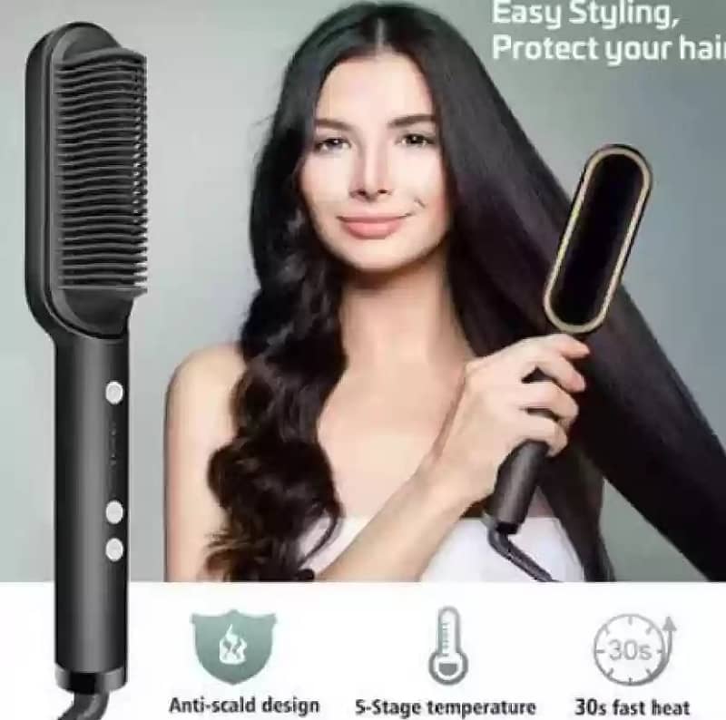 Hair Straightner Brush Imported Brand New 0