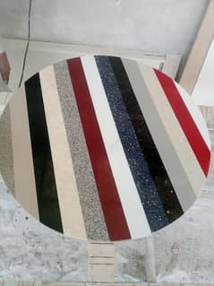 Colourful Corian Round Table