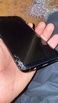 Samsung S9 plus ___ only screen crack Alll okay