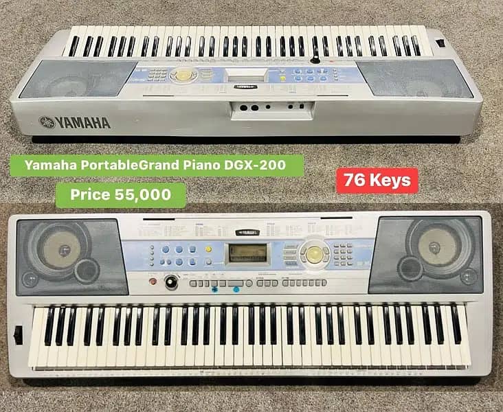 Yamaha p-80 Digital piano hammer weighted 88 keys Korg -170 keyboard 8