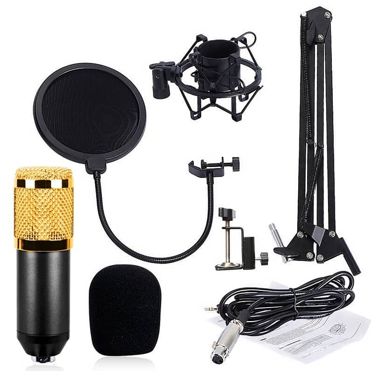 BM800 mic set for home recording setup, youtuber voice over streaming 3