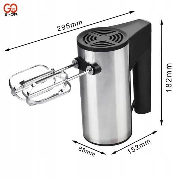 Hand Mixer Blender Beater Powerful 450W Motor Variable 5 Speed Control 11