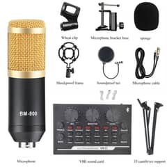 BM800 microphone for voice over, youtube video recording podcast mic