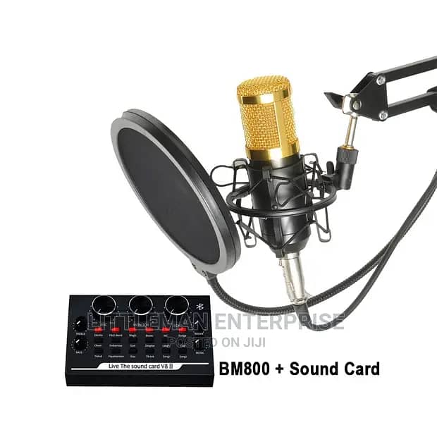 BM800 microphone for voice over, youtube video recording podcast mic 4