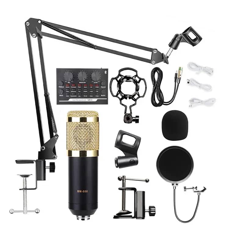 BM800 microphone for voice over, youtube video recording podcast mic 6