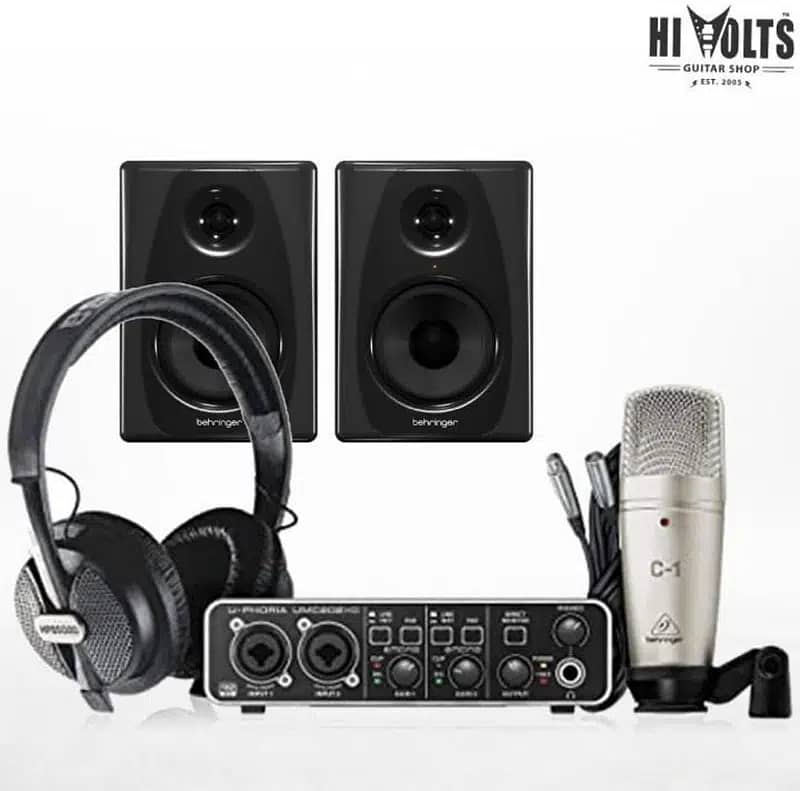 MIC, HEADPHONE, AUDIO INTERFACE, MONITERS & STUDIO PACKAGES | HI VOLTS 8