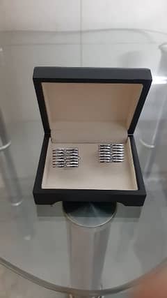 Silver steel stylish quality design wedding cufflinks (stud) for men 0