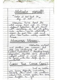 Good handwriting assignment are available