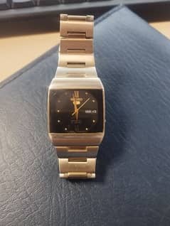 SEIKO Automatic men watch, black and golden