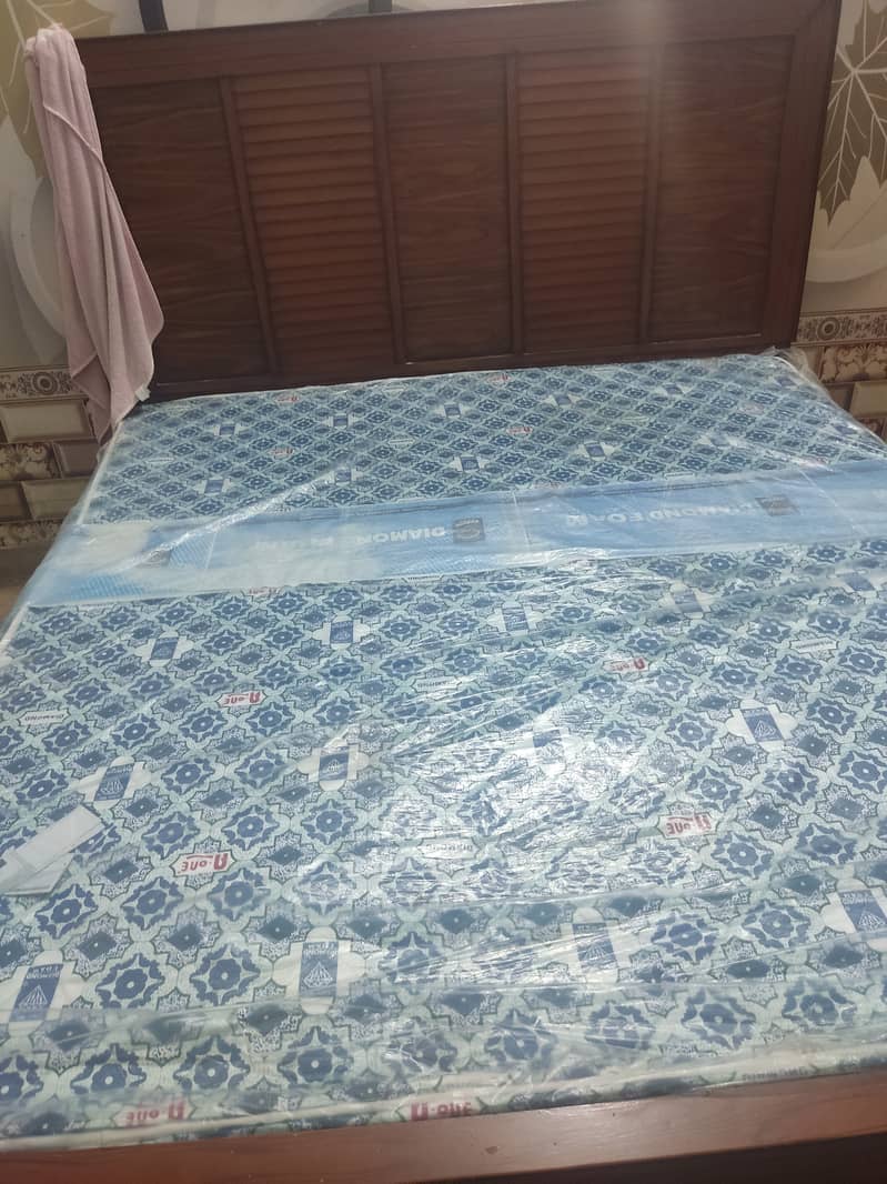 King size Bed with 5 seater sofa and table 1