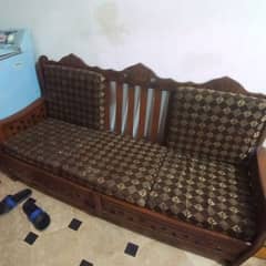 5 seater sofa set with table and king size bed 0