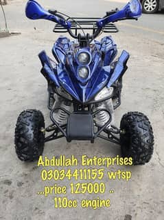 125cc quad atv 4wheels delivery all Pakistan