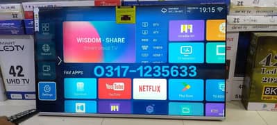 LED TV 55" INCH SMART 4K UHD 2024 MODEL Slim Bezeless Design