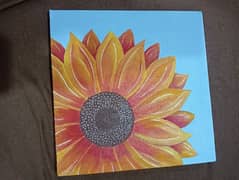 acralic painting | sunflower painting
