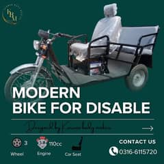 3 wheel bike for disable person