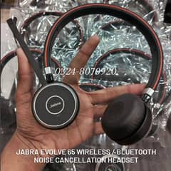 Jabra Evolve 65 Bluetooth Wireless Microphone Headset Noise Cancelling